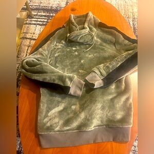 INC International Concepts Olive and Black Turtleneck Sweater